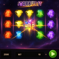 Pribet - Starburst Slot - Edelsteine und Gewinne